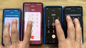 Samsung Note10 vs S10 incoming Call Samsung S8 +S9 Android 9/10/11