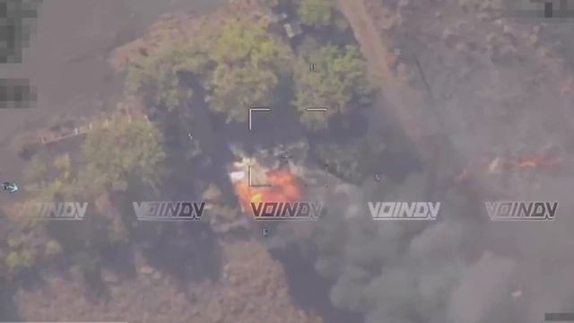 Удары FPV-дронами по автотранспорту и местам дислокации ВСУ в районе Богоявленки на Южно-Донецком на