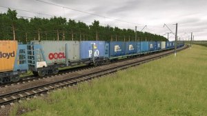 Trainz 🚅 "Валютник" ВЛ10У-053 с контейнерным поездом