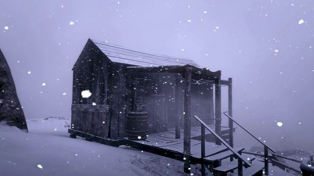 Звуки сильной метели и завывающего ветра убаюкивают. Атмосфера снежной бури. Воющий ветер