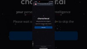 Character.ai - “Please wait or upgrade to c.ai+ to skip the line”…