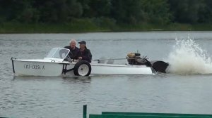 Амфибия на воде, handmade Amphibian on water