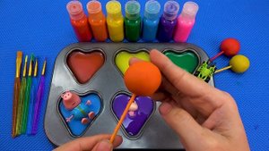 Радужные леденцы из пластилина  Playdoh! Играем вместе!