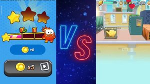 om nom ru vs om nom run 2 gameplay android