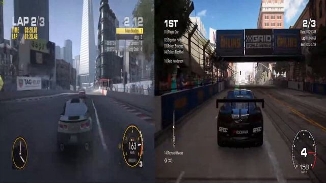 Grid 2008 (ultra graphics mod) vs Grid 2019 side by side graphics comparison