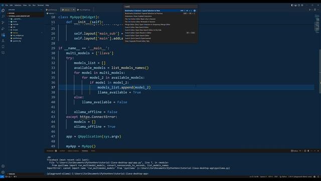 Create An Ollama Vision AI Desktop Application With Python | Python Tutorial