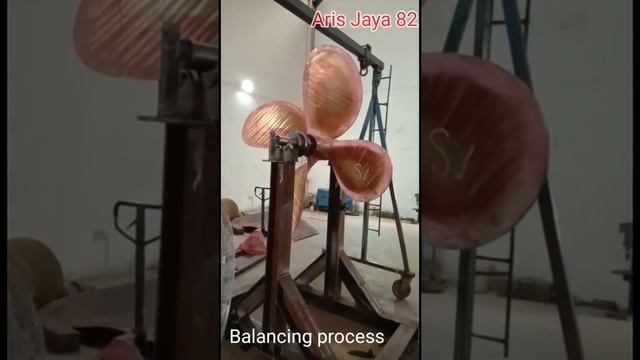 Balancing Process For Ship Propeller || Proses balancing baling baling kapal