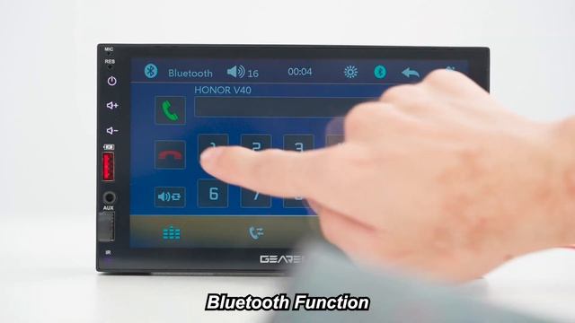 GEARELEC 7002 Bluetooth Car Stereo 7 inch Screen 2DIN In-Dash Head Unit Digital Media Radio