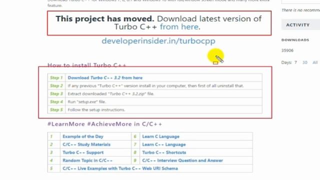 How to Download & Install Turbo C++ Compiler ( Hindi ) By Nirbhay Kaushik