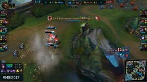 HIGHLIGHTS: SK Telecom T1 vs. GIGABYTE Marines (2017 MSI Group Stage)