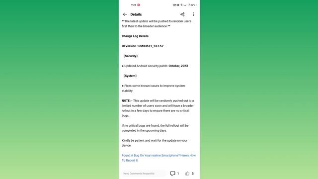 Realme C35 New Version Update F.57 In November 2023 | Realme C35 Android 13 Update Features