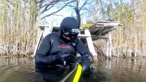 Подводная охота на крупного Язя с арбалетом Серия удачных дальних выстрелов