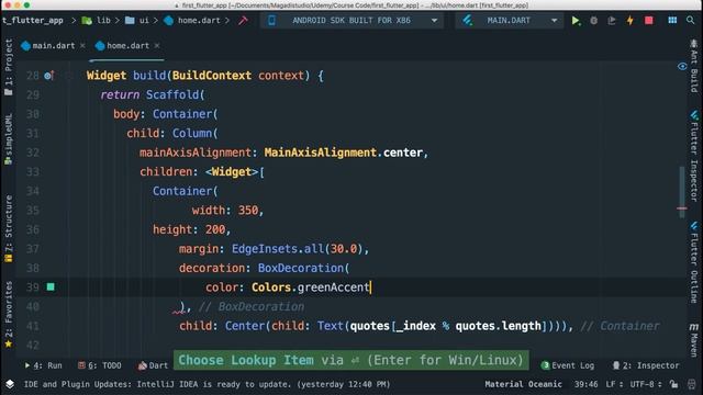 Flutter Tutorial Course - Learn Flutter & Build Android & iOS Apps - Free Flutter Tutorial