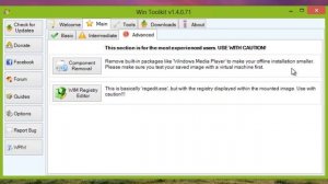 Win ToolKit - A program to modify Windows installation