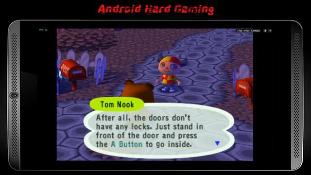 Animal Crossing (Gamecube) - Android video gameplay (Dolphin Emulator))