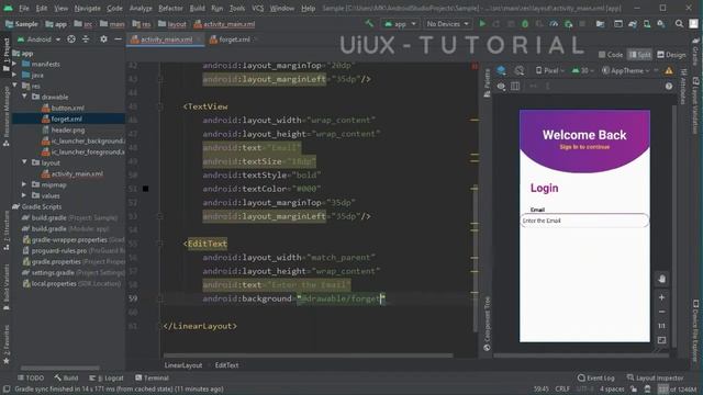 Android UI Design Tutorial | Login & Register Screen UI Design | UiUX Tutorial
