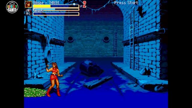 Streets of Rage: Zombies - Gameplay with Blaze Fielding (OpenBOR)