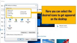 How to bring icons to desktop | Desktop icon settings | Themes settings | Windows 10