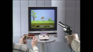 Первая реклама игр NES для светового пистолета (Zapper, Lightgun) в 1984 году