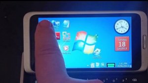 Windows 7 (Gdesk) on my Nokia E7 (symbian belle OS)