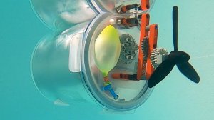 Постройка подводной лодки с питанием от LEGO 3.0 - воздушный шар и компрессор
