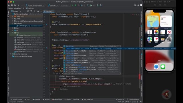 #1 Flutter Animation Rotate #fluttermonk #flutterapp #flutter #animation #flutteranimation