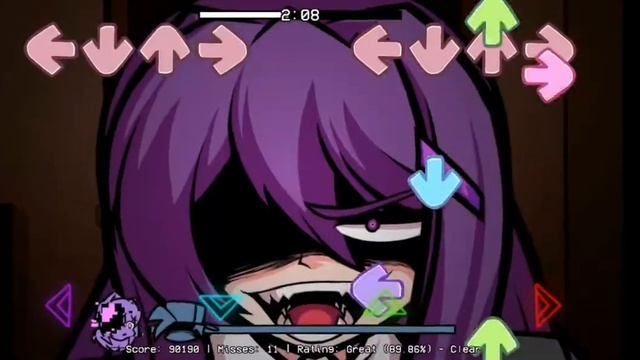 Friday Night Funkin doki doki takeover (bad ending) en android смотреть онлайн