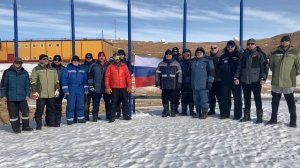 Поднятие флага на станции Прогресс, Антарктида, 68 РАЭ. 4 ноября 2023 г. ч. 7