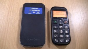 Incoming call & Outgoing call at the Same Time teXet 111 +Samsung S4 mini android 11 cover