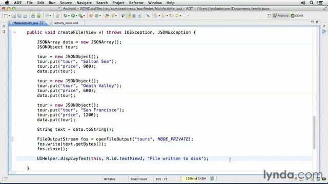 Android SDK Local Data Storage- Using Internal and External File Storage-03_02-jsondata.flv