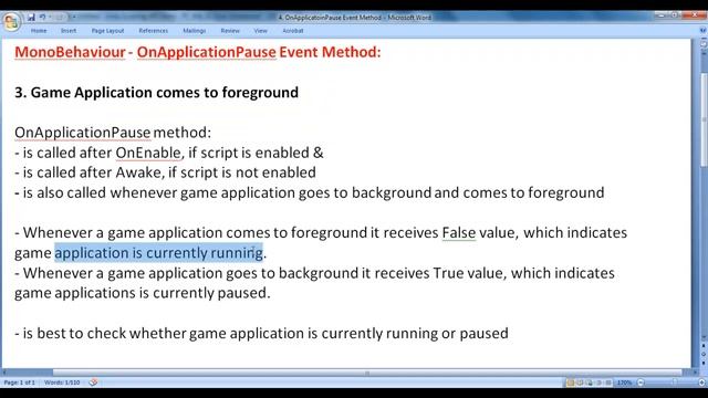 OnApplicationFocus() Function in Unity - Unity Scripting API MonoBehaviour Tutorial 05