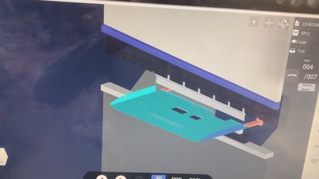 Листогибочный пресс MURATEC BB6020 Симуляция гибки 3D детали Крышка задняя LS462