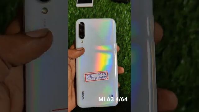 Mi A3 4/64 display finger print show room condition