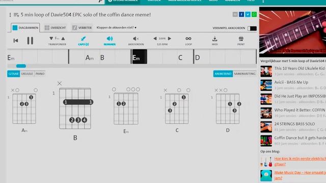 Davie504 Bass Solo Guitar Chords Coffin Dance Meme Song смотреть онлайн