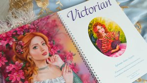 Раскраска авторская Victorian 200гр/м2, художника Алёна Лазарева.