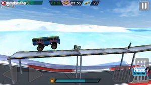 Monster Trucks X Mega Bus Race / 4x4 Real Monster Truck Games / Android Gameplay Video #4