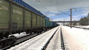 3ТЭ10У-002 С Грузовыми Вагонами В Trainz Simulator 2012