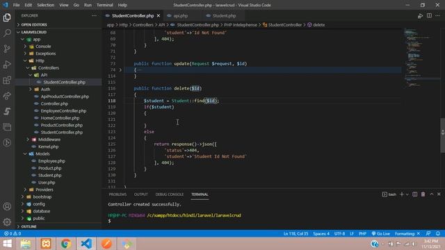 Laravel 8 REST API Part 5: How to delete data from database with API in Laravel8 using Postman Hind