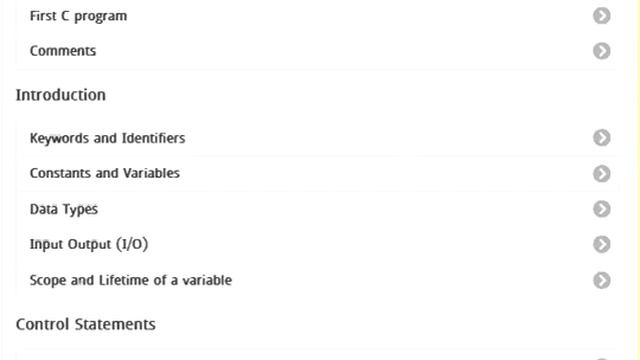 C Programming with Example Android app demo