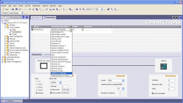 WinCC Flexible 2008 How to Setup a Connection смотреть онлайн