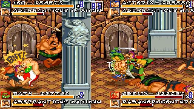 TMNT: Asterix and Obelix Bootleg 4Players Co-Op + Download OpenBOR Cheatrun [048]
