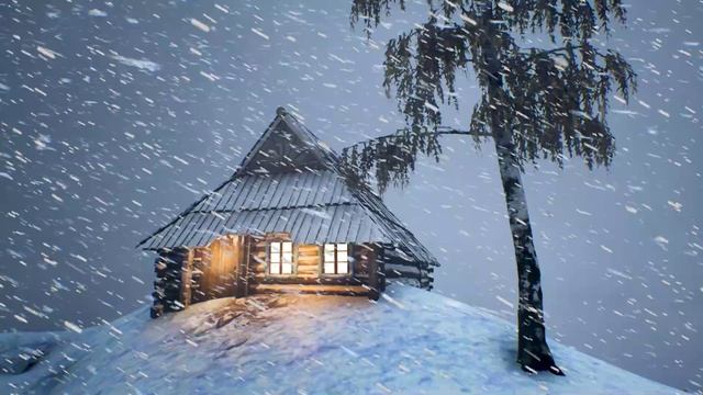 ❄️ Звуки сильной метели и завывающего ветра┇Звуки сна в снежную бурю