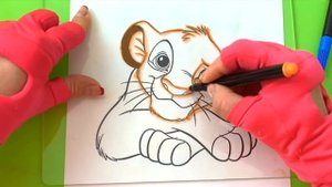 КОРОЛЬ ЛЕВ СИМБА 3D рисунок | НОЛИК ОБИДЕЛСЯ НА ДИМ ДИМЫЧА ФИКСИКИ | Disney