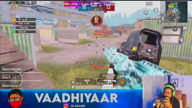 Unexpected moments in BGMI😱| All competitive players Auto matching with vaadhi TDM| #Hydra#xo#HH#TT