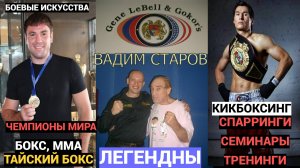 Вадим Старов тренинги с легендами и чемпионами мира спортивных единоборств и боевых искусств ММА
