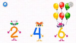 Learning Numbers with Bini Bambini. Fun adventures of super numbers.