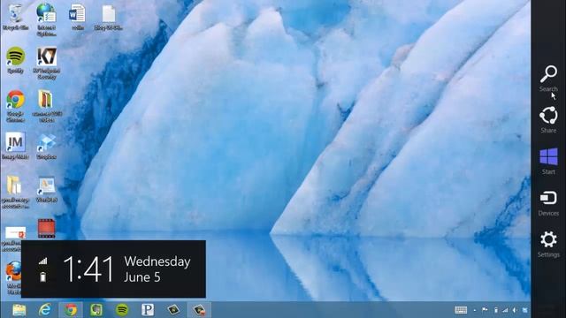 Tour of Windows 8 desktop.