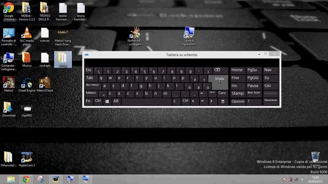 Come mettere su desktop una tastiera virtuale windows 8 e 8.1 2015
