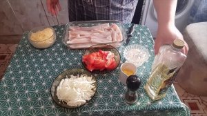 Рыбка запеченная с овощами на ужин 🐟🧅🍅