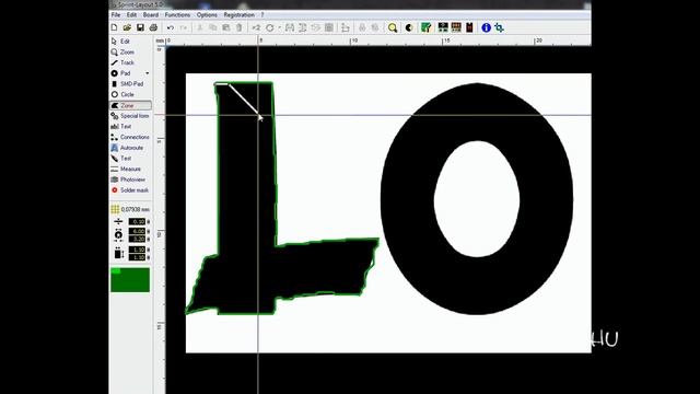 How to make LOGO in Sprint Layout - tutorial HD смотреть онлайн